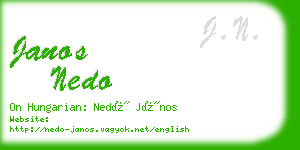 janos nedo business card